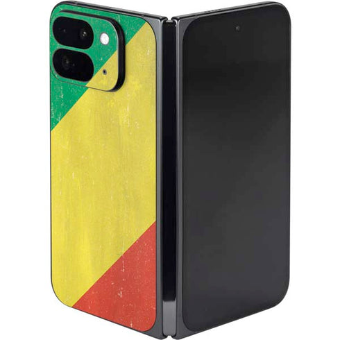 Republic of the Congo Flag Distressed Google Pixel 9 Pro Fold Skin